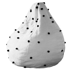 White Black Pompom