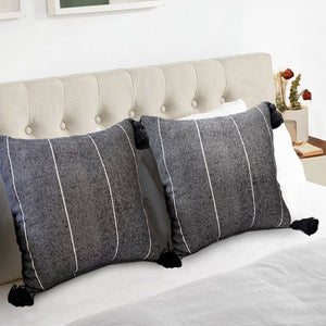 24'' Pillowcase Square Handmade Pillow Cover Handwoven Cotton Throw Bohemian Eclectic Design Moroccan boho design Floor Cushion